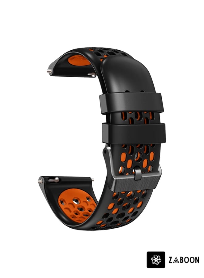 Zaboon Samsung Galaxy Watch 46mm 22mm Two-Color Breathable Silicone Watch Band - Image 2