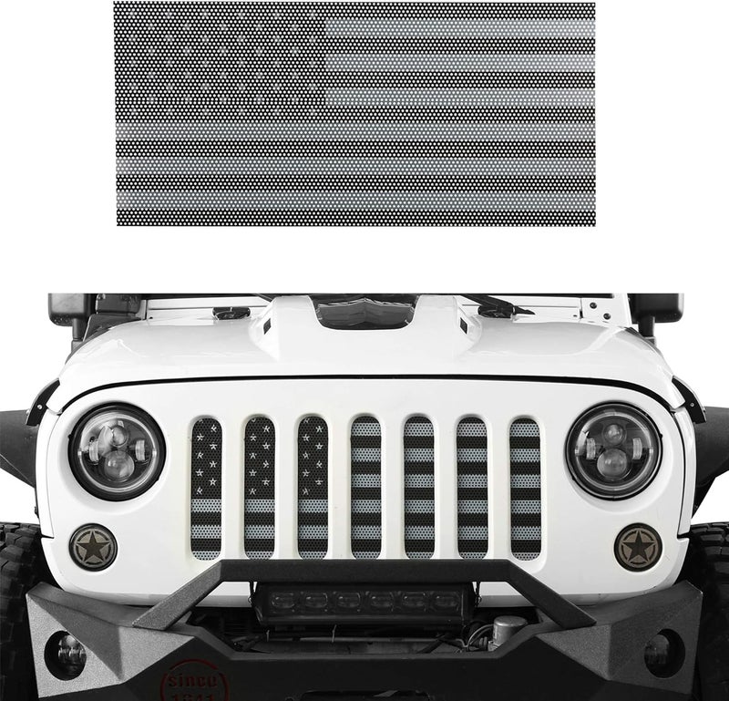 Hooke Road Grille Inserts LED-BlackOut for Jeep Wrangler JK & Unlimited - Image 1