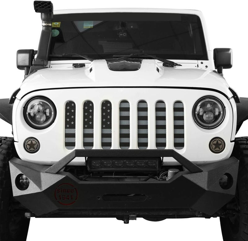 Hooke Road Grille Inserts LED-BlackOut for Jeep Wrangler JK & Unlimited - Image 2