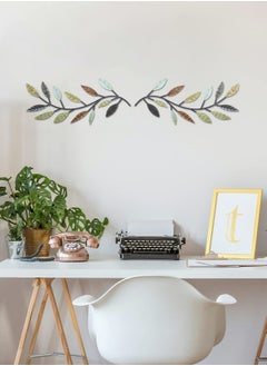 Excefore Metal Tree Leaf Wall Decor(Multicolor 2 Pcs)  - Image 5