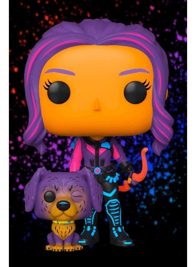 Funko POP TV: Hawkeye - Kate Bishop & Lucky (Blacklight) (Target Exclusive) - Image 2