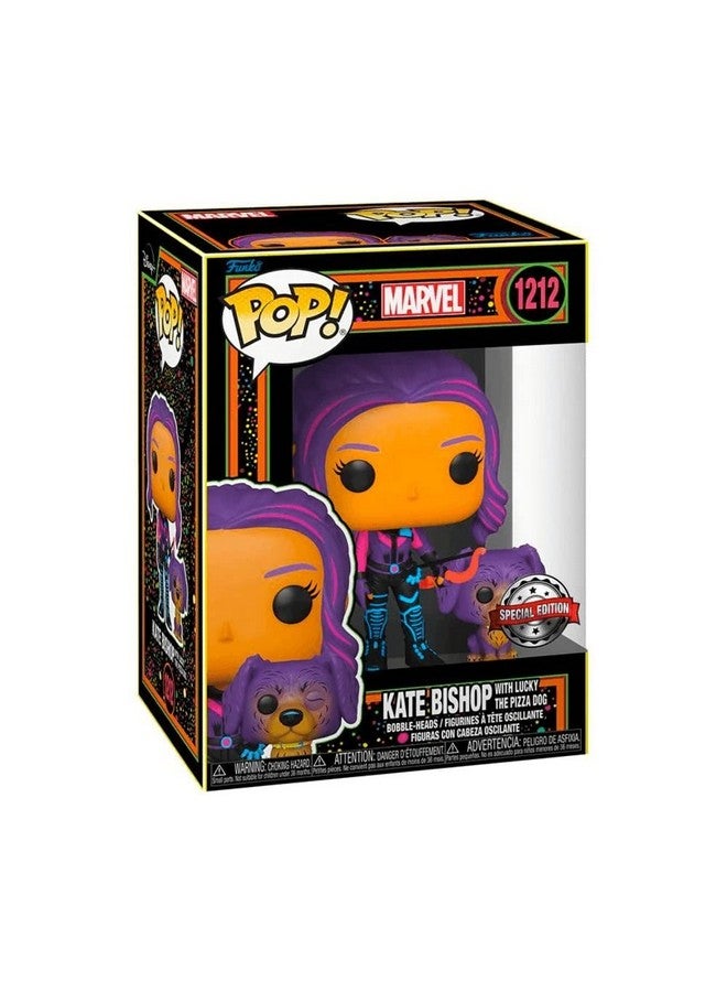 Funko POP TV: Hawkeye - Kate Bishop & Lucky (Blacklight) (Target Exclusive) - Image 1