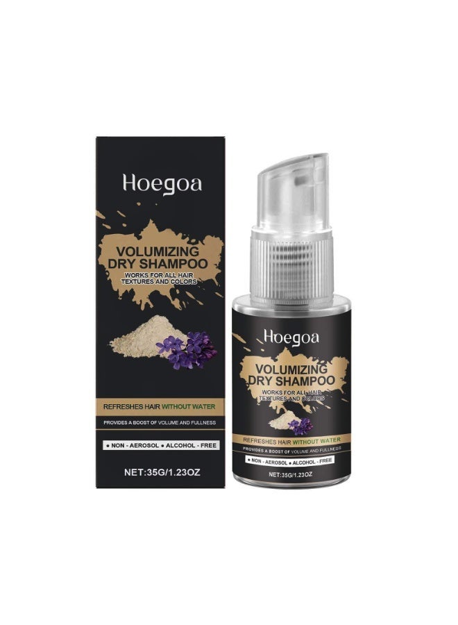 Hoegoa Dry Shampoo Powder, Natural Ingredients Volumizing Dry Shampo Spray, With Rosmarinus And Mentha, Keep Your Scalp Balanced, More Refreshed And Comfortable, 35g/1.23oz - Image 1