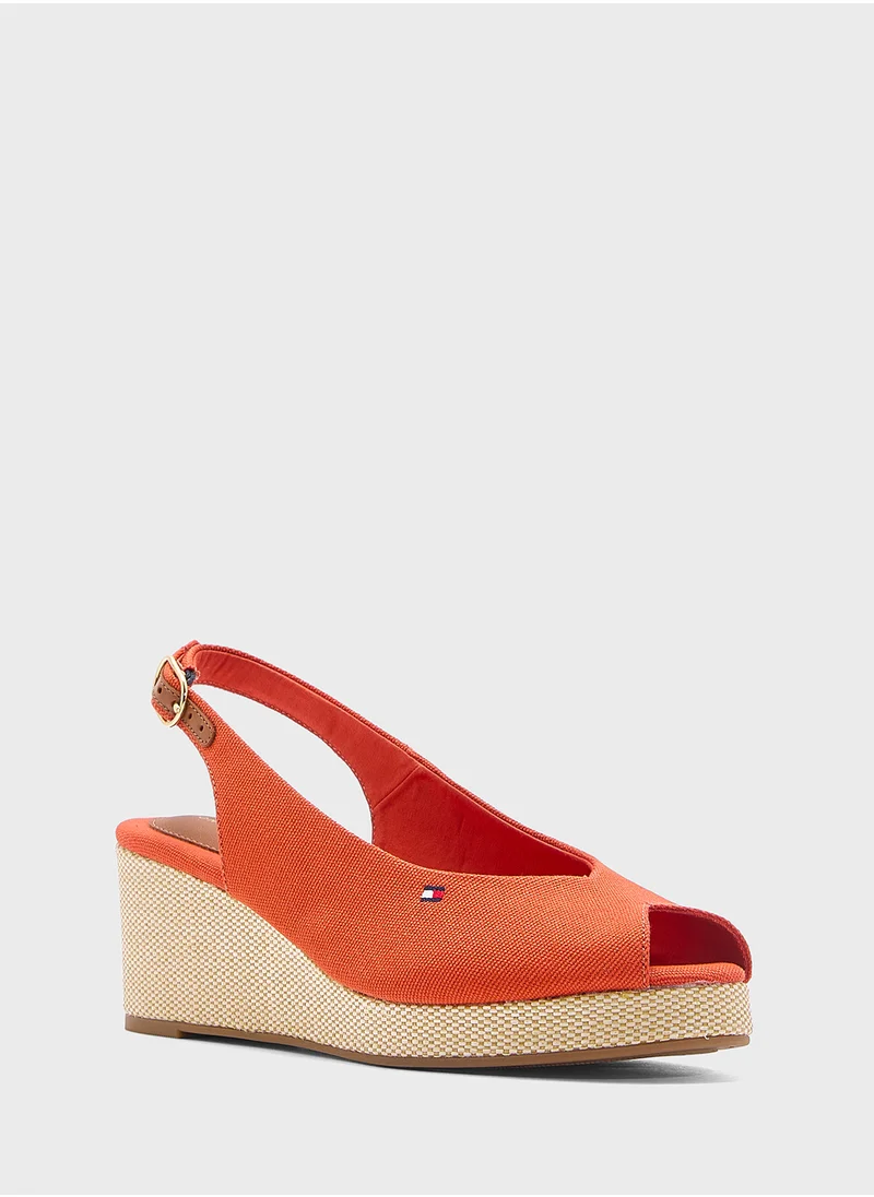 تومي هيلفيغر MID WEDGE SLINGBACK ESPADRILLES
