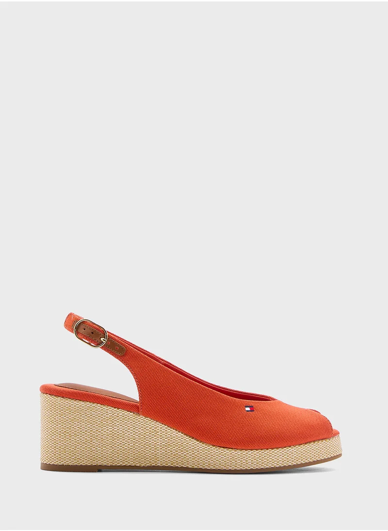تومي هيلفيغر MID WEDGE SLINGBACK ESPADRILLES