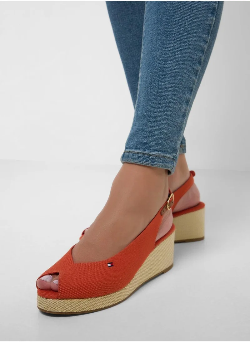 تومي هيلفيغر MID WEDGE SLINGBACK ESPADRILLES