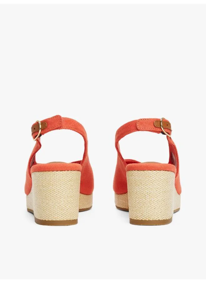TOMMY HILFIGER MID WEDGE SLINGBACK ESPADRILLES