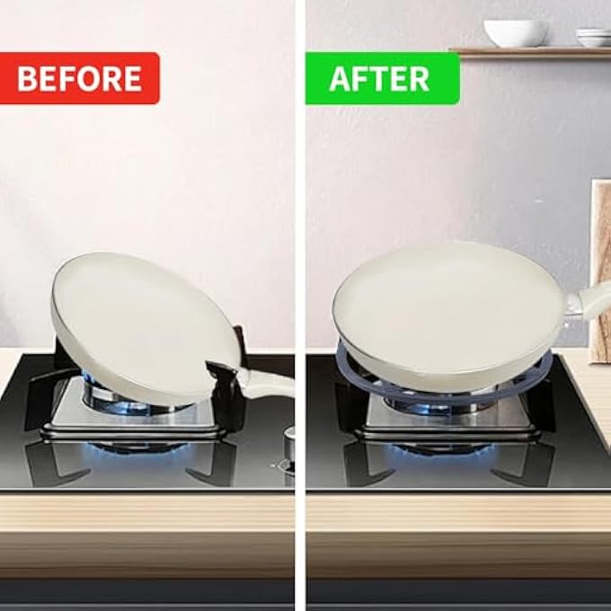 KASTWAVE Cast Iron Gas Ring Reducer Non Slip Wok Support Ring Stand Rack For Gas Stove Espresso Maker Coffee Moka Pot Cast Iron Trivet For Hot Pans 19Cm - Image 5