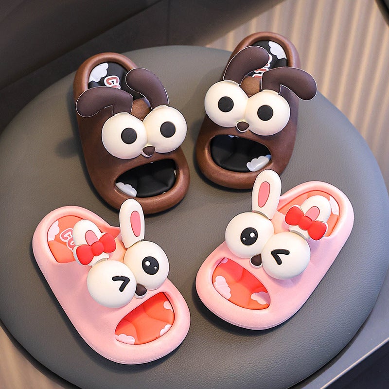 Jieyang Cang-Children'S Sandals And Slippers Summer Wear Boys And Girls Home Indoor Cute Non-Slip Soft Bottom Parent-Child Treasure - Image 5