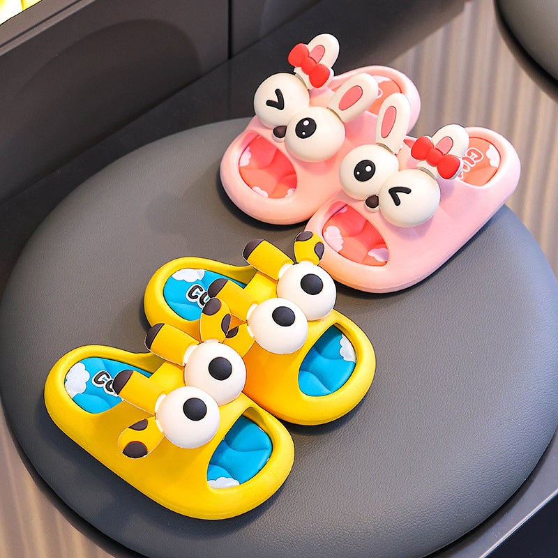 Jieyang Cang-Children'S Sandals And Slippers Summer Wear Boys And Girls Home Indoor Cute Non-Slip Soft Bottom Parent-Child Treasure - Image 3