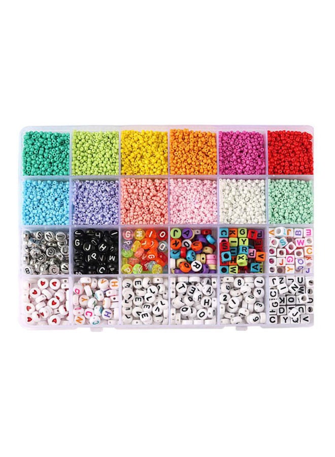 NIBEMINENT DIY Glass And Alphabet Bead Set - Image 2