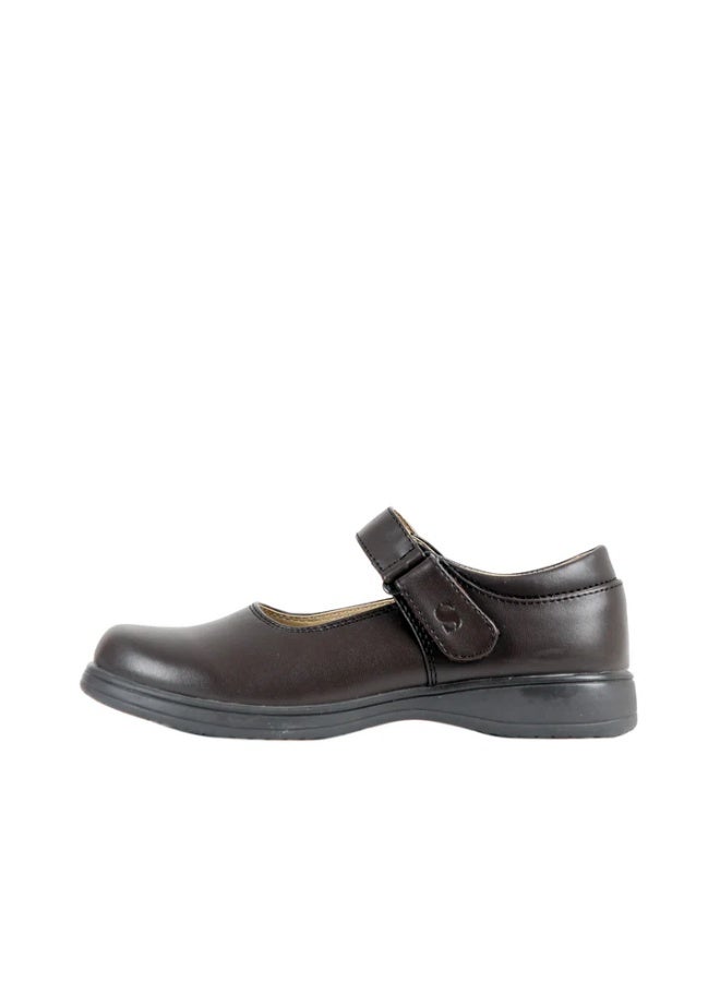 SYMPHONY Girls School Shoes Brown - Image 1