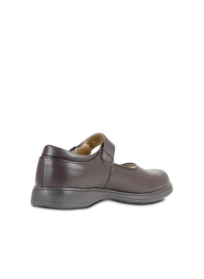SYMPHONY Girls School Shoes Brown - Image 3
