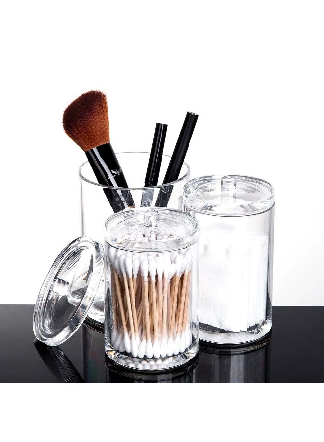 3 مساحات تخزين متصلة مصنوعة من الاكريليك بنسبة 100% لحمل البراعم والكرات - منظم مكياج لتخزين مستحضرات التجميل - ملحقات الحمام - Image 5