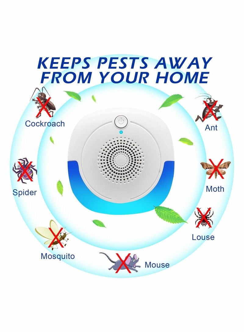 Generic Ultrasonic Pest Repeller 6 Packs Electronic Plug Control Mosquito Indoor for Home Office Bugs Roaches Spiders Flies Mosquitoes Bat Fleas Rodents - Image 3