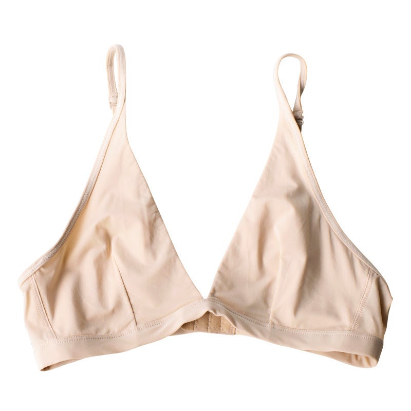 Wire-Free French Triangle Cup Bra with Light Padding - Image 4