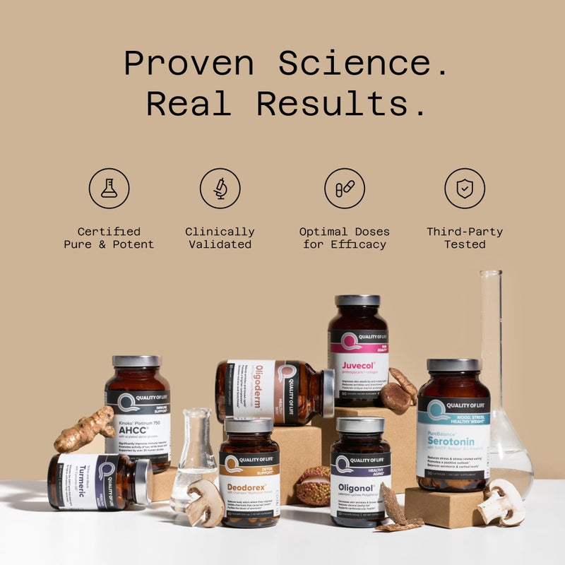 Quality of Life مجمع AHCC المتميز من جودة الحياة - ImmunoComplex يشمل مستخلص فطر AHCC، فيتامين C، فيتامين D3، النحاس، الزنك - Image 4