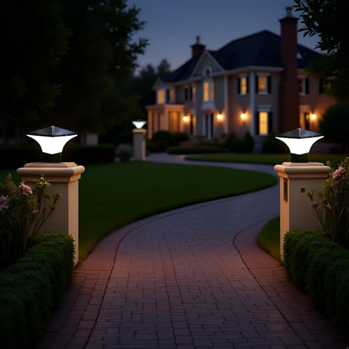 Lyse Decor gate Lights for Outdoor Waterproof, Home gate Pack of 2, Main gate Lights Pillar Waterproof, gate Light lamp, Boundary Lights, Pillar Lamps - Image 4
