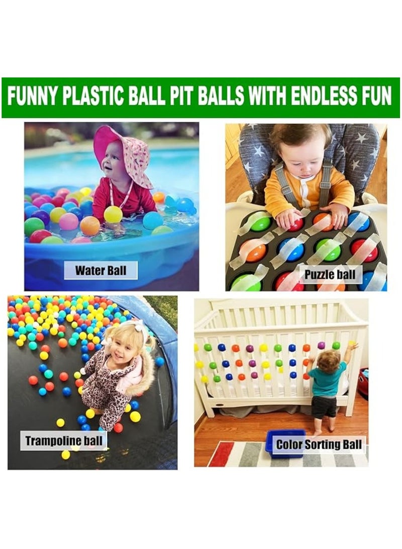 HASSM 50 Soft Plastic Balls, Plastic Toy Balls for Kids, Perfect Gift for Toddlers Birthday, Ball Pit Play Tent, Pool Water Toys, Party Decoration - Image 4