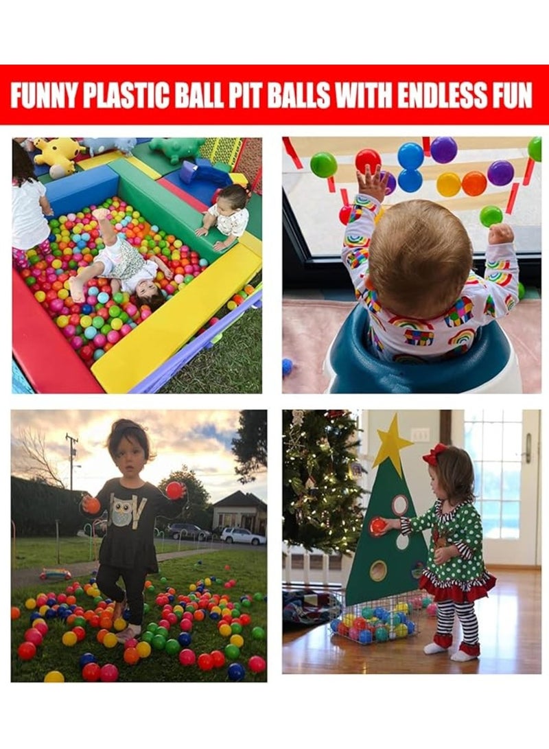 HASSM 50 Soft Plastic Balls, Plastic Toy Balls for Kids, Perfect Gift for Toddlers Birthday, Ball Pit Play Tent, Pool Water Toys, Party Decoration - Image 5
