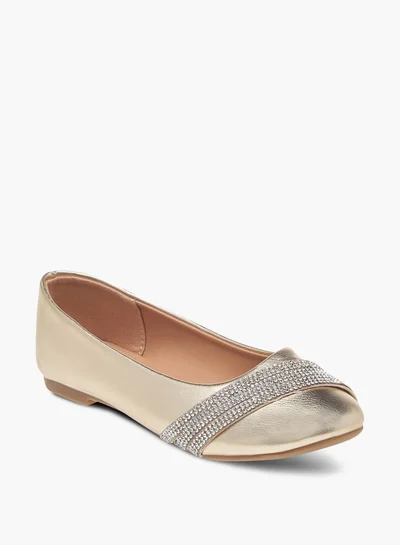 Flora Bella By Shoexpress Girls Embellished Slip-On Ballerina Shoes