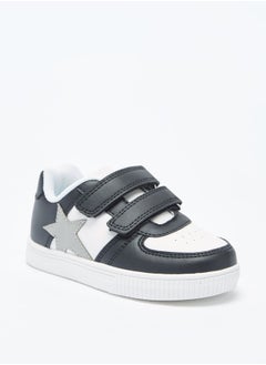 LBL by Shoexpress Boys Star Applique Sneakers with Hook and Loop Closure  - Image 1