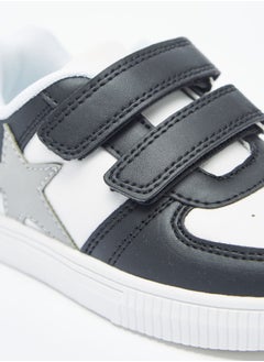 LBL by Shoexpress Boys Star Applique Sneakers with Hook and Loop Closure  - Image 5