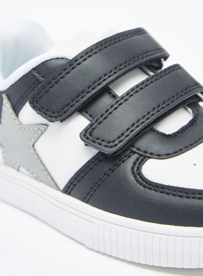 LBL by Shoexpress Boys Star Applique Sneakers with Hook and Loop Closure  - Image 5