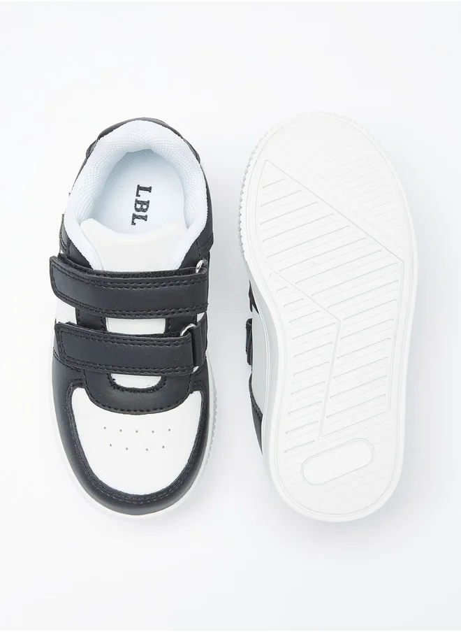 LBL by Shoexpress Boys Star Applique Sneakers with Hook and Loop Closure