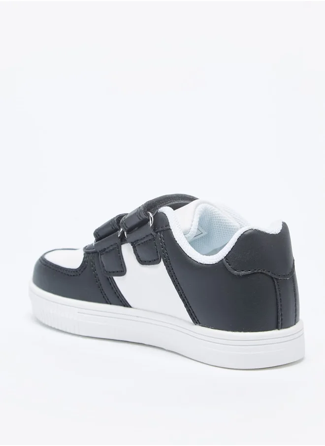 LBL by Shoexpress Boys Star Applique Sneakers with Hook and Loop Closure