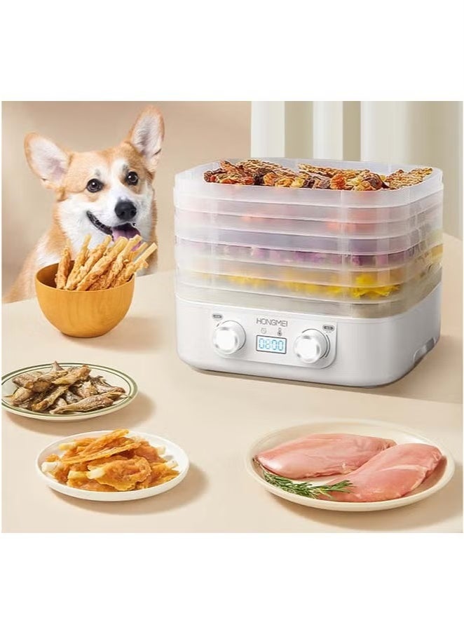 هونغمي ماكينة الفواكه المجففة، مجفف الوجبات الخفيفة المنزلية، مجفف الفواكه والخضروات، مجفف هواء صغير، مجفف فواكه - Image 4