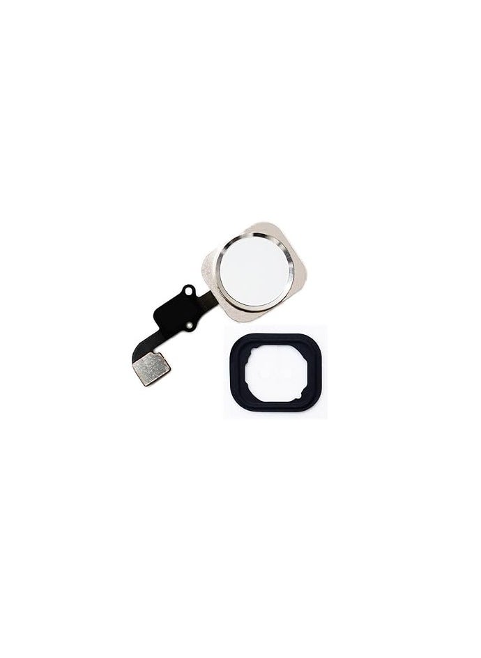Generic - Touch ID Sensor Home Button Key Flex Cable Replacement for iPhone 6S - Silver - Image 1
