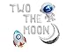 AnnoDeel Two The Moon Balloons 16inch Silver Letter foil Balloons Large Moon Man Robot UFO Theme for 2nd Years Old Brithday Party Supply Decoration - Image 2