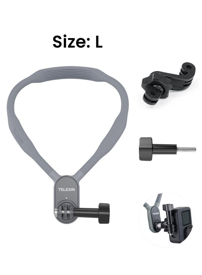 TELESIN Magnetic Neck Mount for Phones, POV Selfie Hand Free Chest Shoulder Support Video Vlog Body Strap Attachment Accessories for GoPro Max Go Pro Hero 11 10 9 8 7 Insta360 One RS X2 X3 DJI Action 2 3  - Image 1