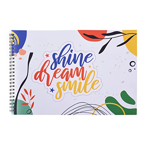 Papboo A4 Shine Design Artist Sketch Book - Drawing Book, with Back Support-140 GSM- 50 Pages- (Matte Finished Cover)… - Image 1