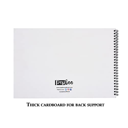 Papboo A4 Shine Design Artist Sketch Book - Drawing Book, with Back Support-140 GSM- 50 Pages- (Matte Finished Cover)… - Image 5