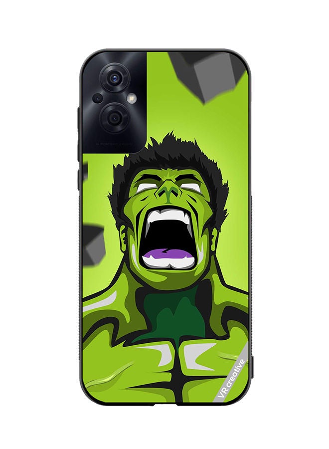 VR CREATIVE Protective Case Cover For Oppo Reno8 Z Green Hulk Design Multicolour - Image 1