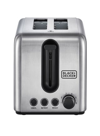 Toaster, 2-Slice, Stainless Steel, Dual-Side Heating, 6 Browning Levels, Defrost, Reheat, Cancel Functions, Wide 36mm Slots, Removable Crumb Tray, Sleek Design, 1050 W ET244-B5 Silver - view 4