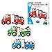 The Learning Journey Match It Tractors Trailers 15 Self Correcting Puzzle Sets Teaching Counting Preschool Learning Toys Award Winning Toys - Image 2