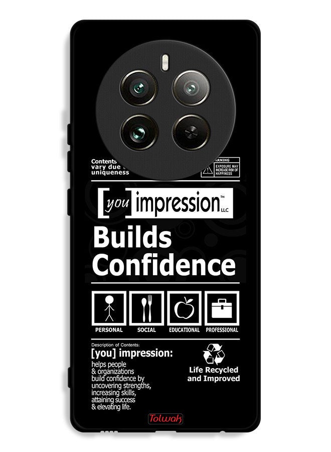 Tolwak Realme 12 Pro Plus 5G Protective Case Cover Builds Confidence Sticker - Image 1