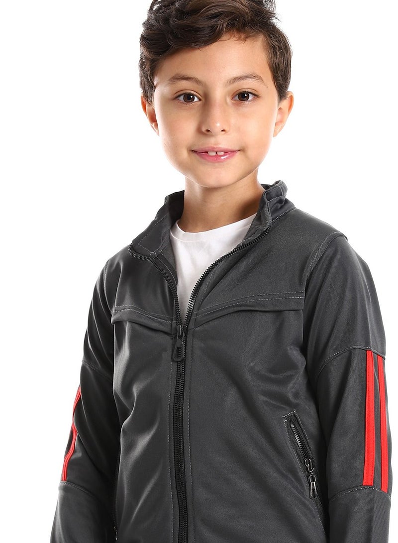 Caesar Boys Training Suit WithPockets And Lined Design - Image 3