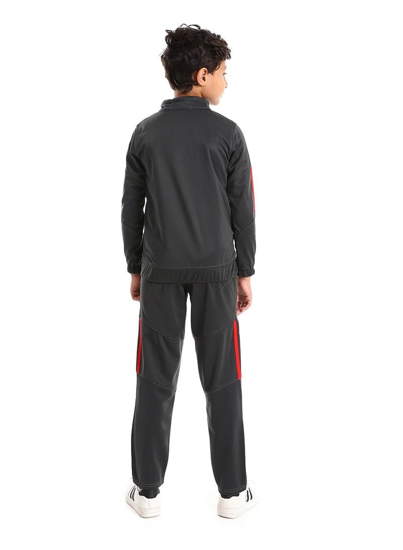 Caesar Boys Training Suit WithPockets And Lined Design - Image 4
