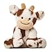 Hopearl Adorable Plush Cow Toy Floppy Dairy Cattle Soft Stuffed Animal Cute Birthday Gifts for Boys Girls Kids Toddlers Dark Brown 9 - Image 2