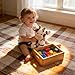 Hopearl Adorable Plush Cow Toy Floppy Dairy Cattle Soft Stuffed Animal Cute Birthday Gifts for Boys Girls Kids Toddlers Dark Brown 9 - Image 4