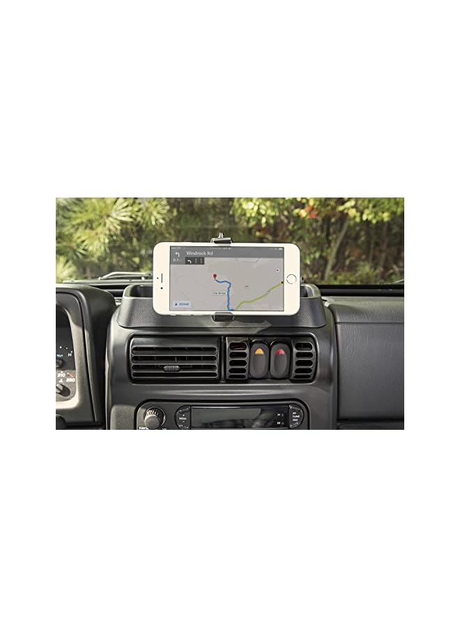 S-TOP 13551.19 Dash Multi-Mount, Phone Holder; 97-06 Jeep Wrangler Tj/Lj, Black - Image 2