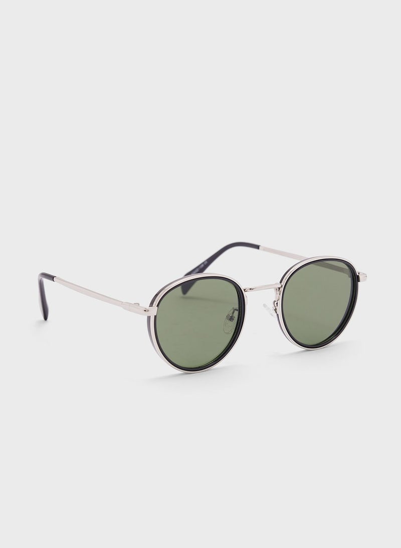 Seventy Five Oval Retro Sunglasses - Image 2