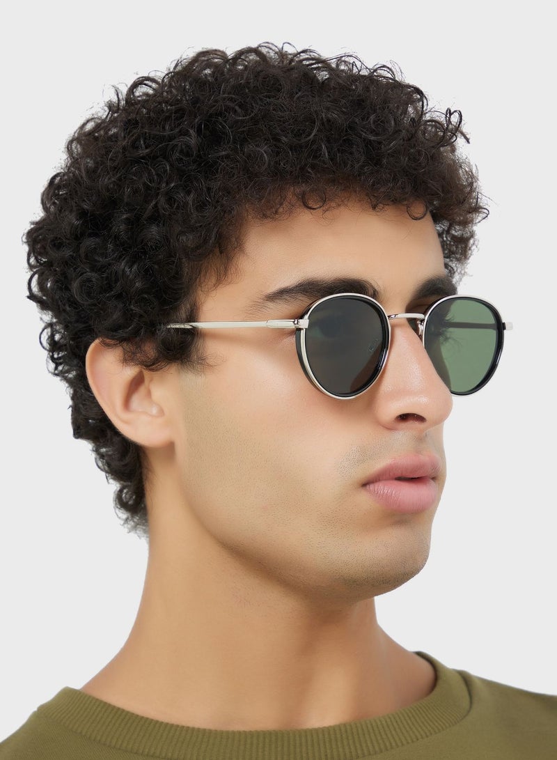 Seventy Five Oval Retro Sunglasses - Image 4