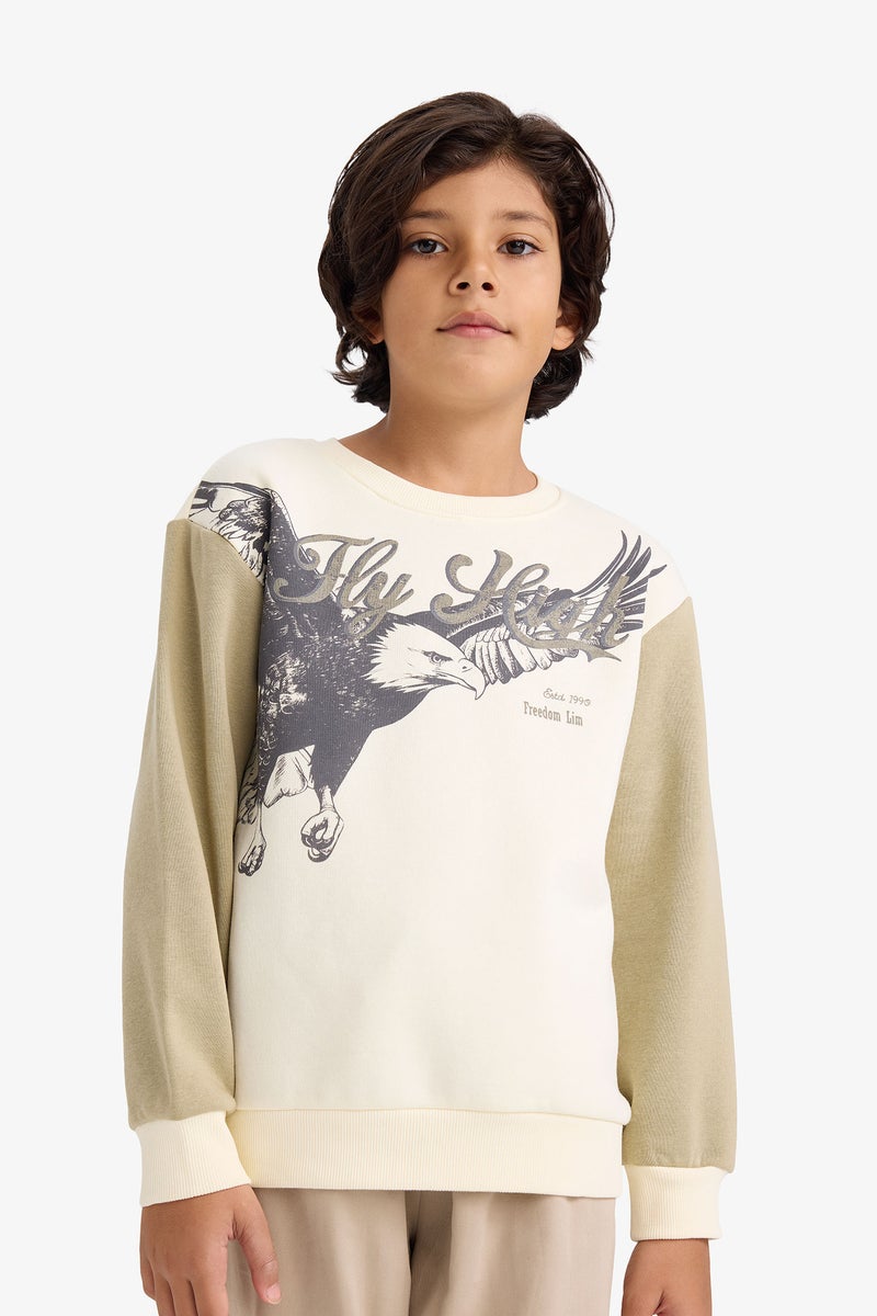 ديفاكتو سويت شيرت اولادي قصة عادية وبطانة ناعمة - Image 3