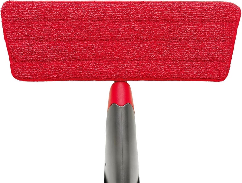 Rubbermaid رأس ممسحة رذاذ ربرمايد القابل لإعادة الاستخدام باللون الأحمر ممسحة مبللة بوسادة ميكروفايبر لتنظيف الأرضيات في المطبخ والحمام والمدرسة - Image 2