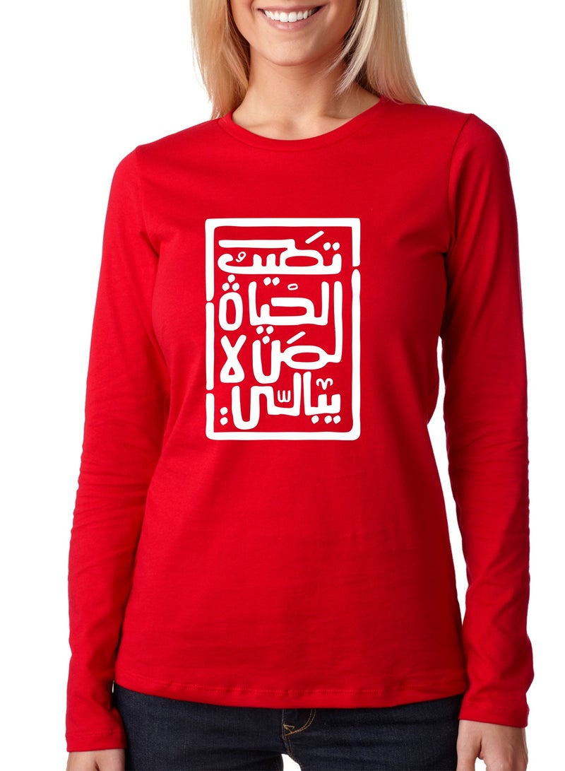 تي شيرت كم طويل نسائي
